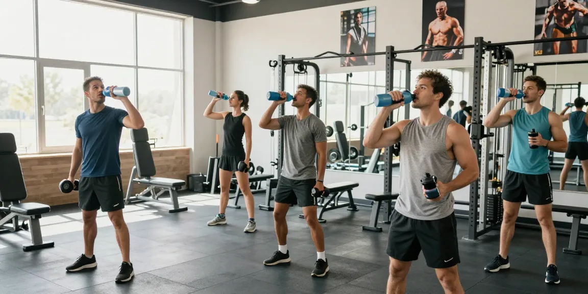 In der Deus Shop Trainingsszene heben Athleten Gewichte an und nutzen Fitnessgeräte zur Leistungssteigerung.